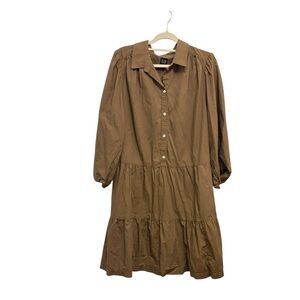 GAP Brown Long Sleeve Dress
